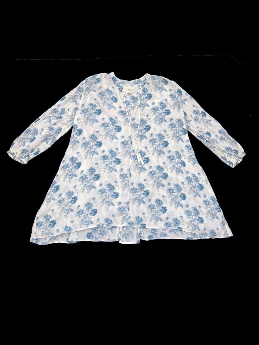 vintage Denim & Supply Ralph Lauren Rose floral tunic Oversized Top Womens XS
